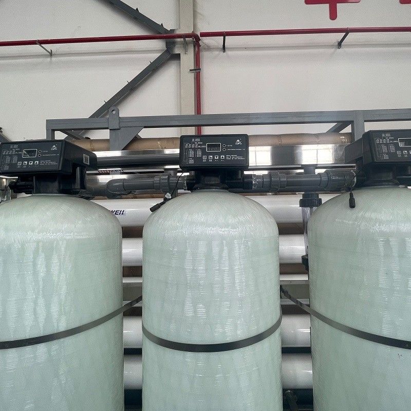 1000 L / H máquina de filtración de agua para el pozo de agua arena filtro de carbono purificador industrial