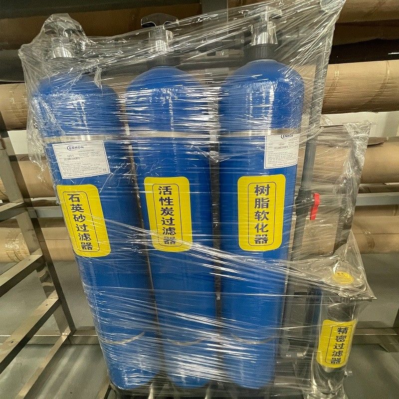 1000 L / H máquina de filtración de agua para el pozo de agua arena filtro de carbono purificador industrial