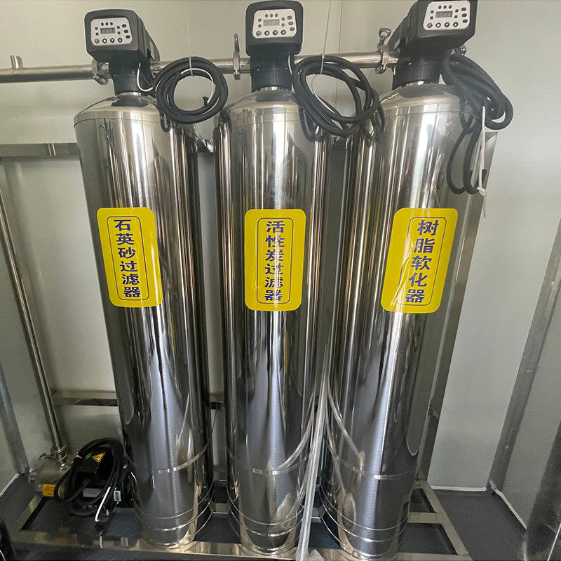 Casilla de madera 0.5T RO Filtro de ósmosis inversa Componentes centrales de la bomba de la planta de tratamiento de agua
