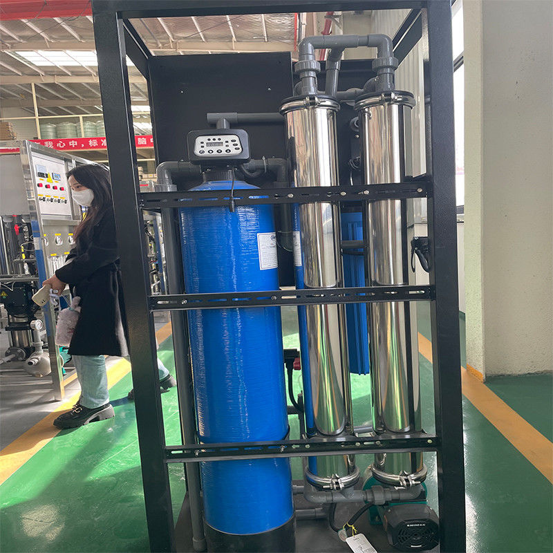 0.5T Equipo de tratamiento de agua por ósmosis inversa de acero inoxidable para oficinas y escuelas