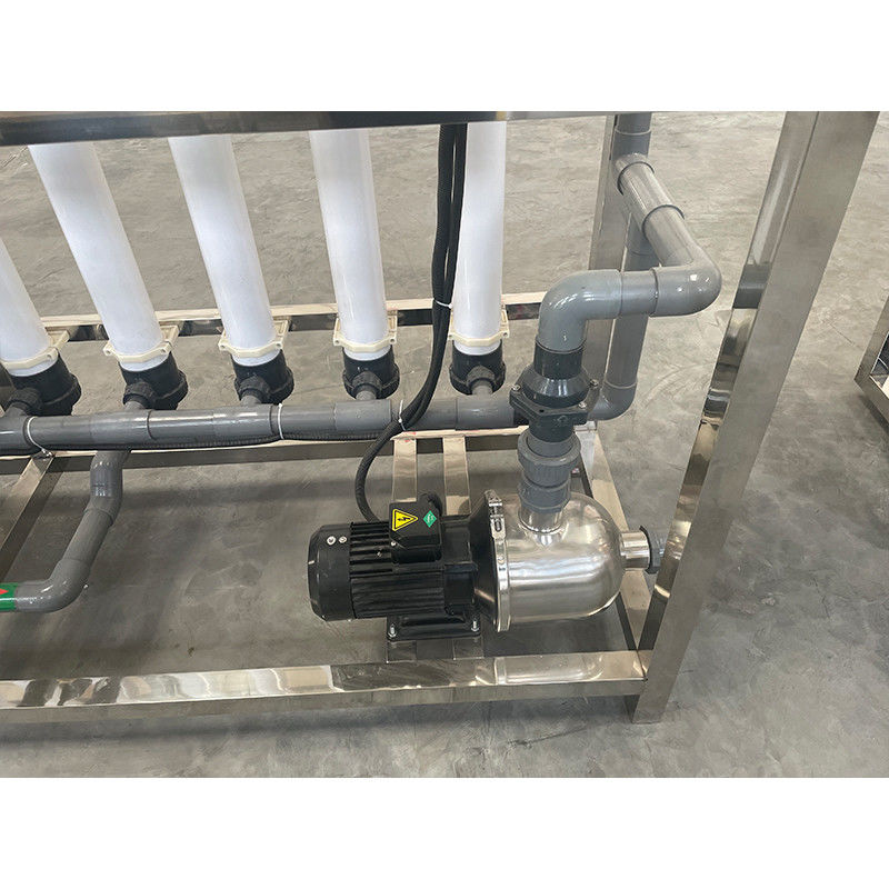 0.2-0.4MPa Sistema de filtración UF de tratamiento de agua por membrana MBR PVDF reforzado