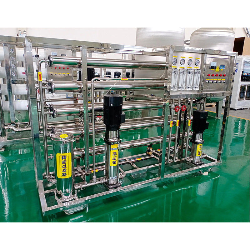 Instalación de filtración RO de 2L/hora Sistema de doble ósmosis inversa para la industria del agua mineral