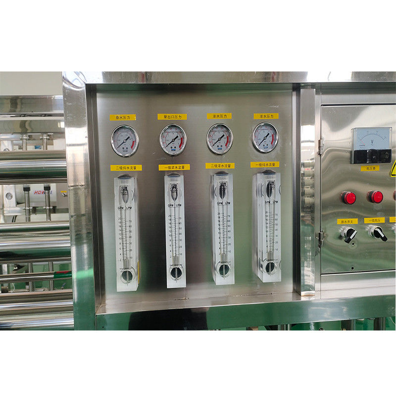 Instalación de filtración RO de 2L/hora Sistema de doble ósmosis inversa para la industria del agua mineral