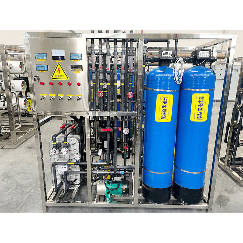 Equipo de agua ultrapura EDI de doble etapa de 500L para purificación industrial y médica