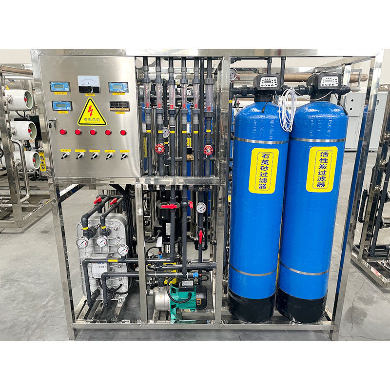 Equipo de agua ultrapura EDI de doble etapa de 500L para purificación industrial y médica