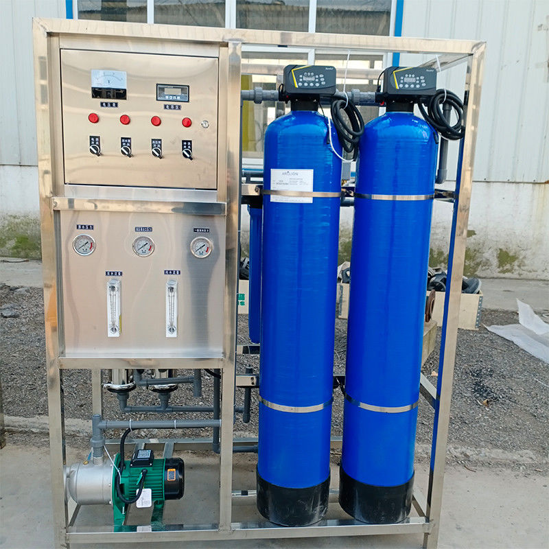 Máquina de purificación industrial de acero inoxidable/FRP para filtro de agua 500LPH