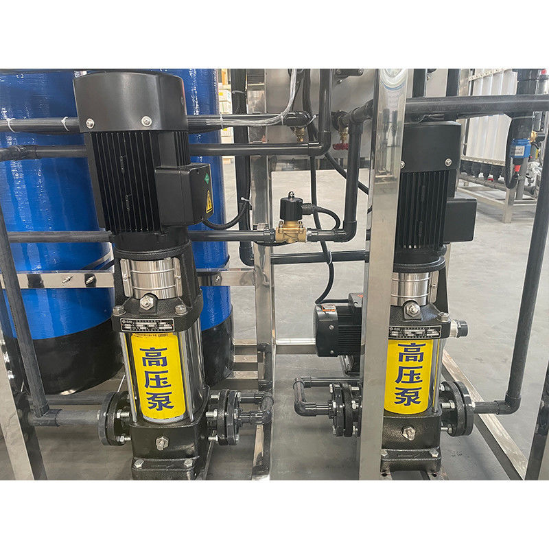 1 tonelada 380V/4Kw Sistema de purificación de agua de filtro RO de dos etapas 1000LPH para la purificación