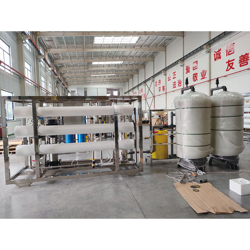 Planta de filtro de agua comercial 6000LPH para filtración de agua por ósmosis inversa industrial