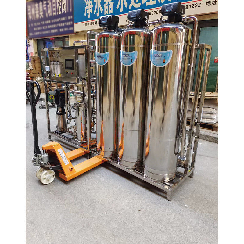 Sistema de tratamiento de agua por ósmosis inversa para la producción de agua pura deionizada de 1000L / h